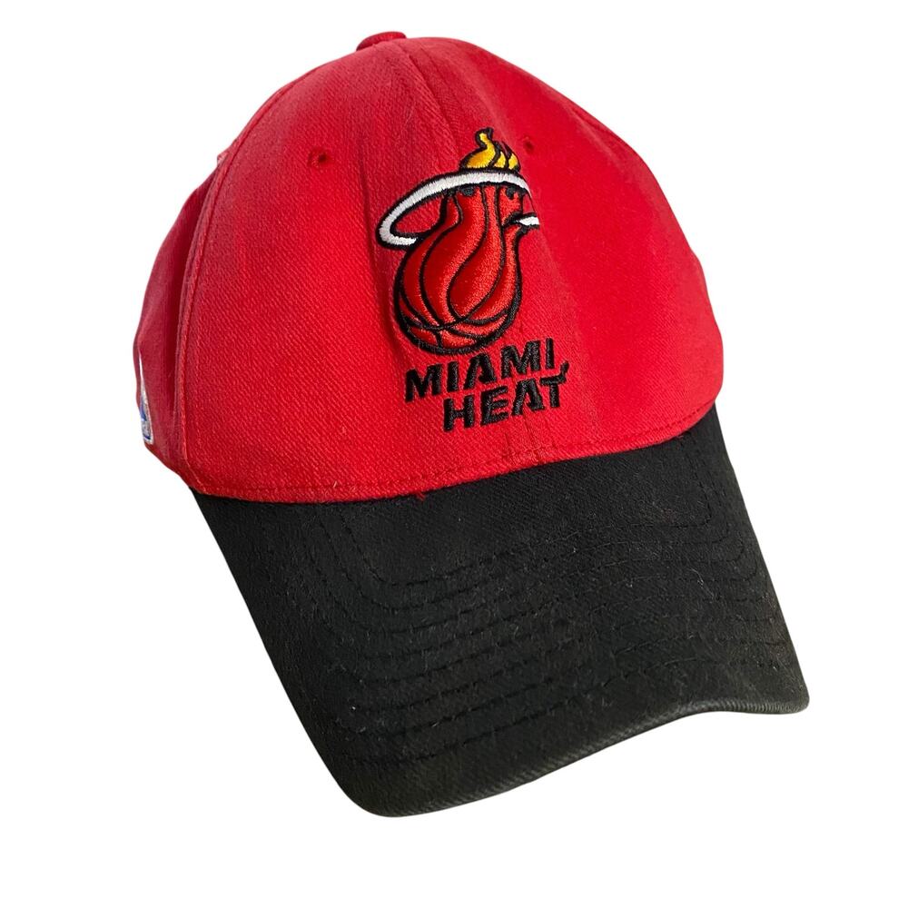 Reebok FlexFit Miami Heat NBA Basketball Hat/Cap One Size Fits All Made in Korea